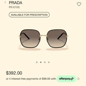 Like new Prada SPR 67X sunglasses